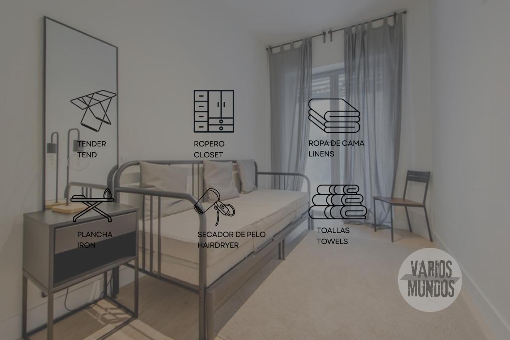 Nuevo Apt Para 7 Pax En Malasana - Gran Via E1 Apartman Madrid Kültér fotó