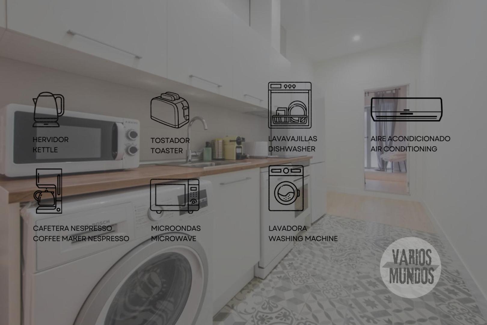 Nuevo Apt Para 7 Pax En Malasana - Gran Via E1 Apartman Madrid Kültér fotó